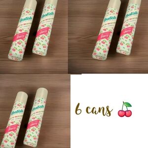 6-Batiste Dry Shampoo OG Cherry Scent Full-Size Cans 200 ml./6.7 fl.oz. NEW
